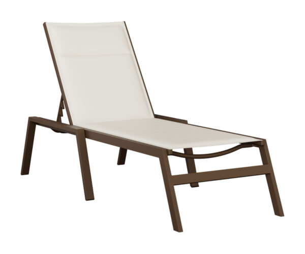 Vida Padded Sling Chaise Lounge without Arms