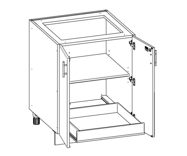 Adjustable Shelf With Pullout Drawer